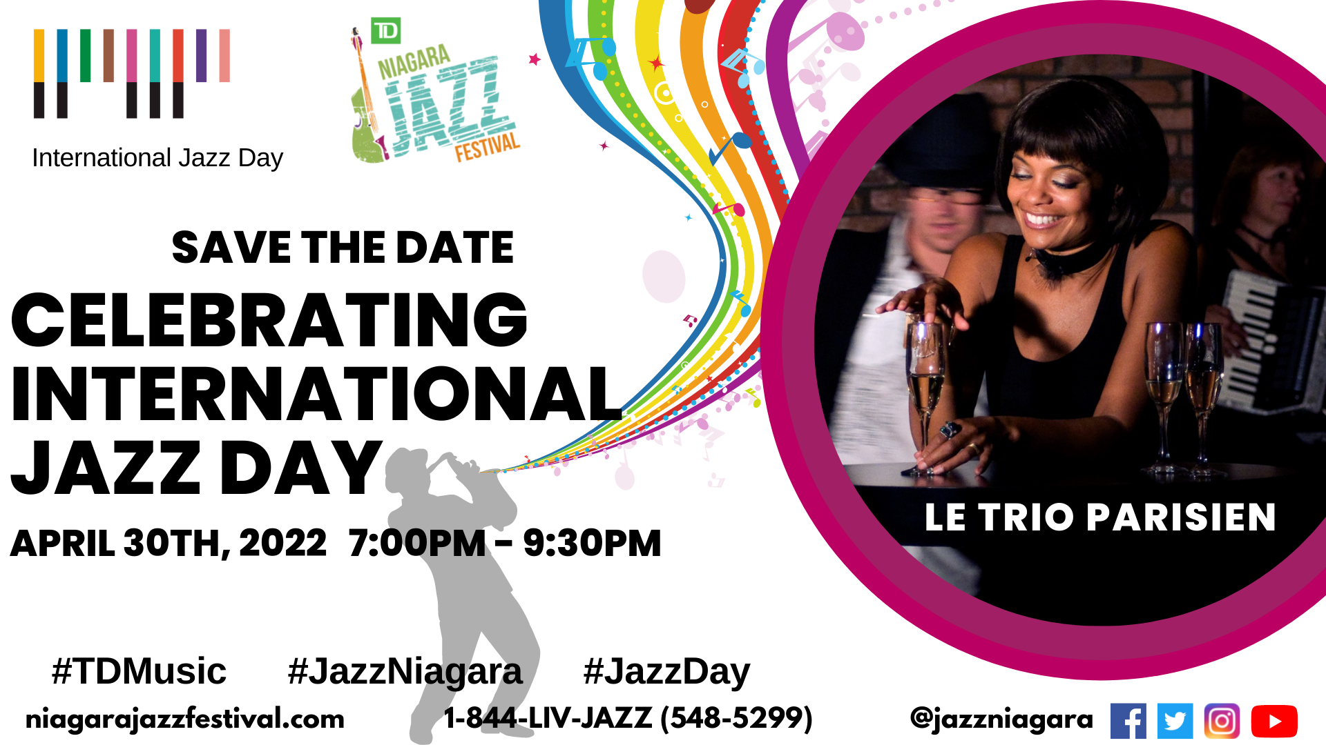 TD Niagara Jazz Festival presents… International Jazz Day: April in Paris