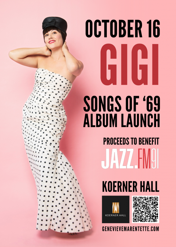 Genevieve “Gigi” Marentette presents Songs of ’69 Album Launch