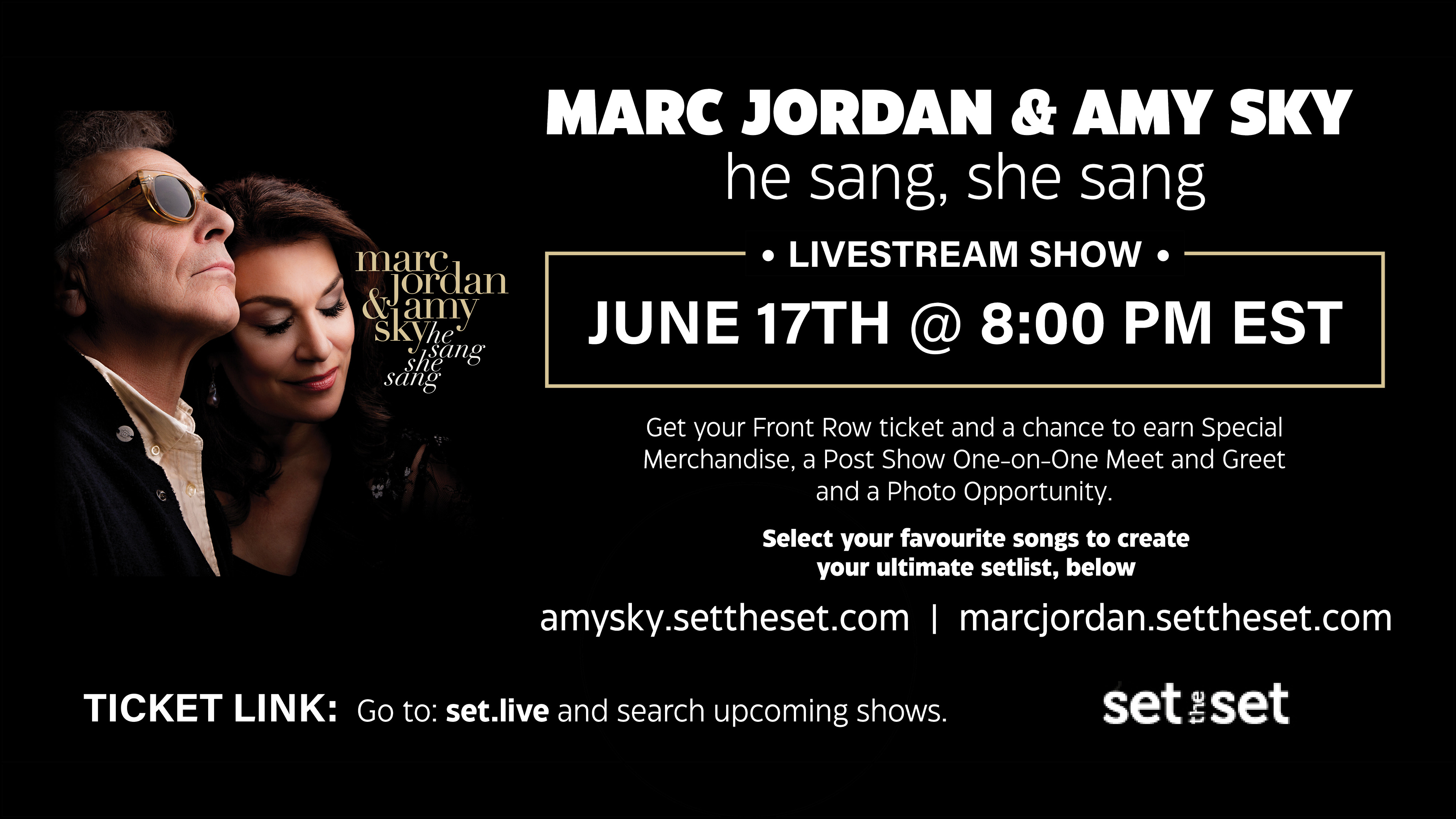 Marc Jordan & Amy Sky Livestream Concert