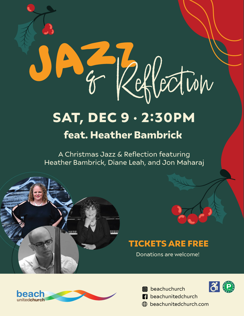 Christmas Jazz & Reflection @ Beach United Church