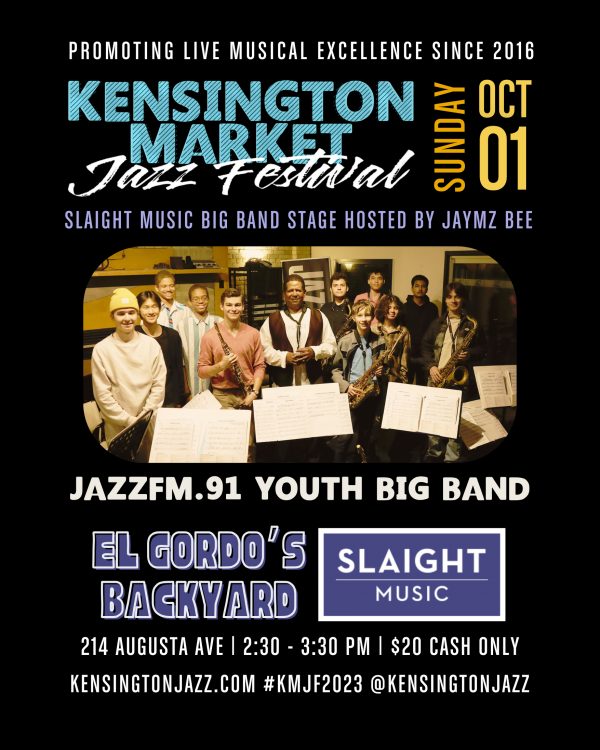 JAZZ.FM91 Youth Big Band at Kensington Market Jazz Festival
