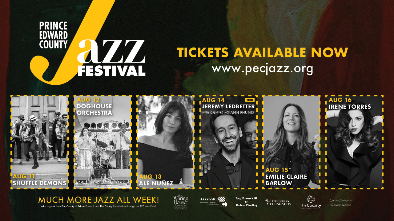 Win a pair of Tickets The Prince Edward County Jazz Festival!