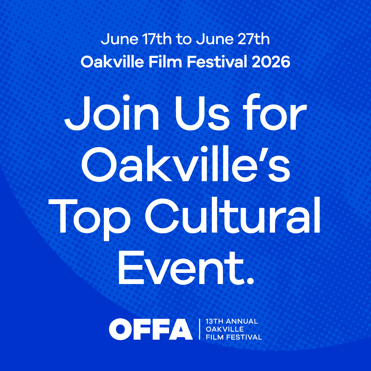 Win Passes to the 13th Annual Oakville Film Festival, June 17 – 27