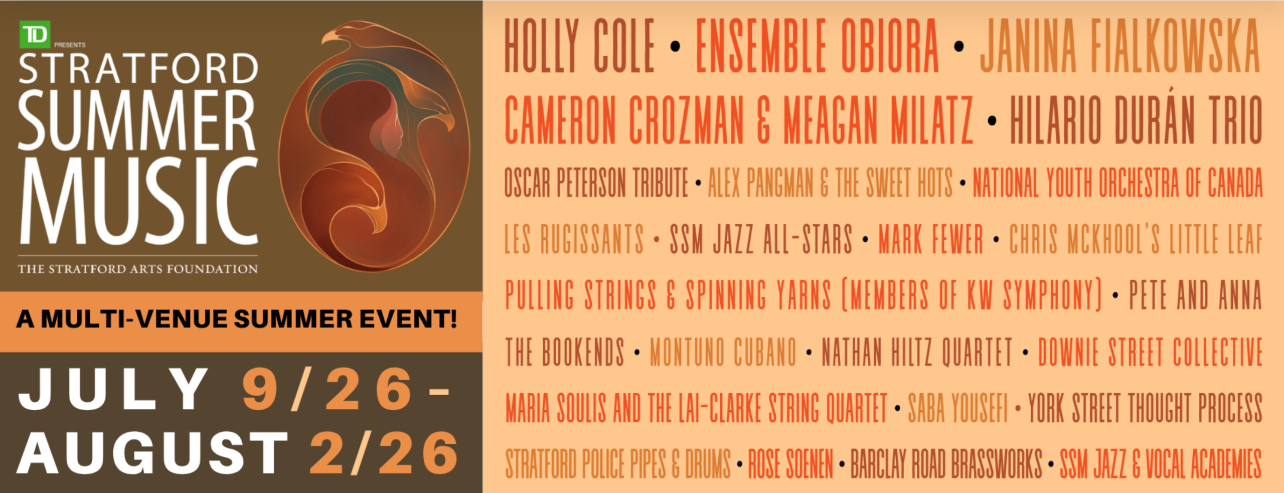 Win a Pair of Passes to Stratford Summer Music 2026!