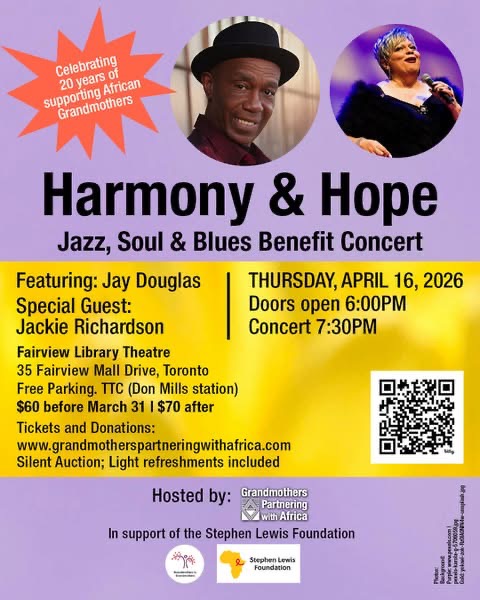 Win tickets to the Harmony & Hope benefit Concert with Jay Douglas and Jackie Richardson!