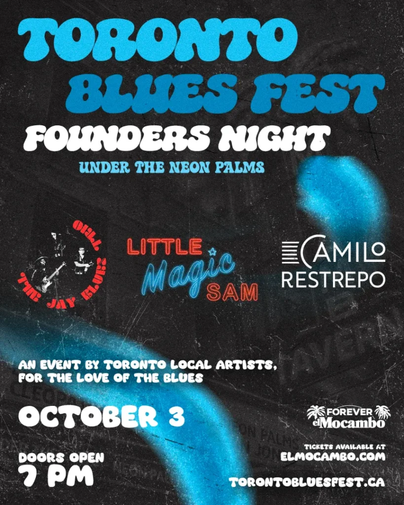 Win tickets to Toronto’s Blues Fest Founders Night October 3