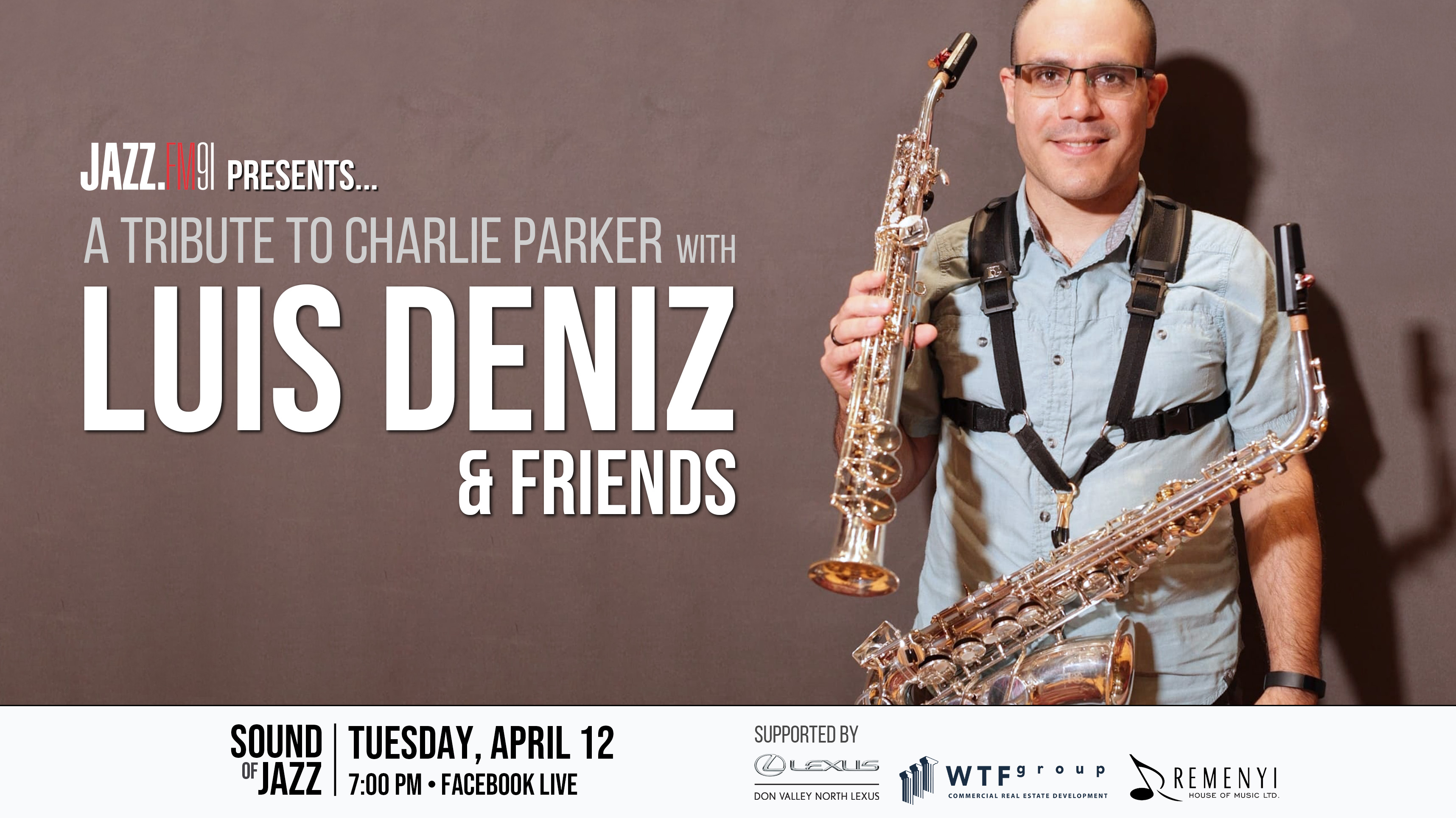 Sound of Jazz: A Tribute to Charlie Parker with Luis Deniz & Friends